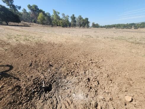 נפילה במרחב מחלף גולני (צילום: סגן ראש המועצה, דודו ברגר) נפילה המרחב מחלף גולני