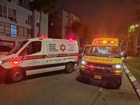מזירת התאונה ברחוב הקוממיות בבת ים