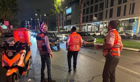 מזירת התאונה ברחוב הקוממיות בבת ים
