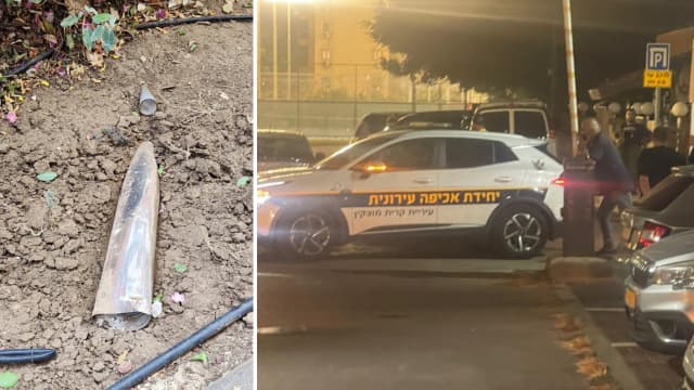 רקטה נתקעה באדמה ולא התפוצצה בקרית מוצקין