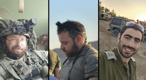 רס"ן (במיל') נתנאל הרשקוביץ ז"ל, אורי בורנשטיין ז"ל, רס"ר (במיל') צבי מתתיהו מרנץ ז"ל