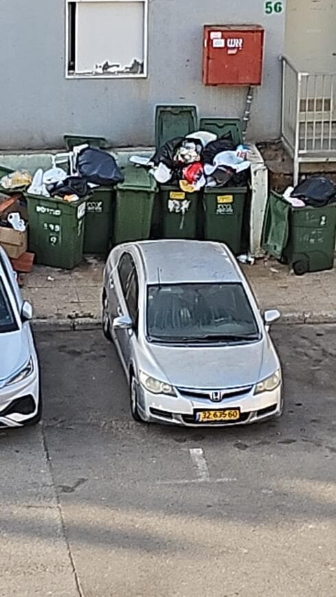 אשפה בשכונת יוספטל פתח תקוה