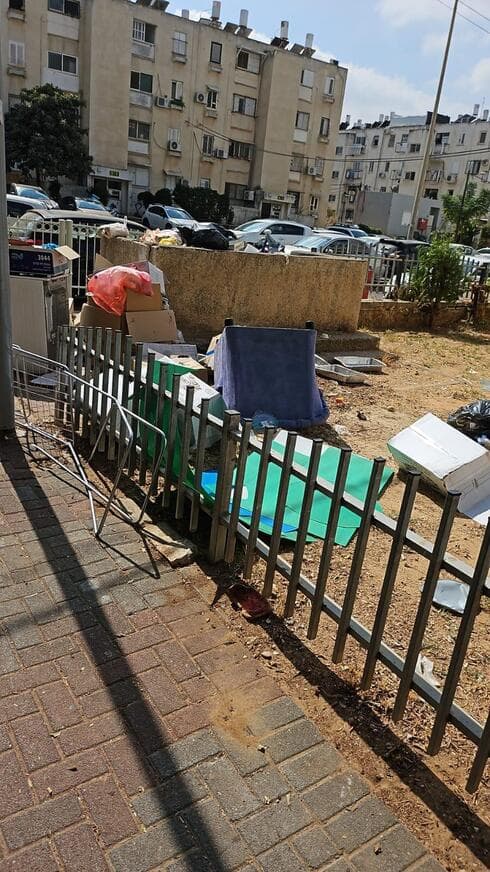 אשפה בשכונת יוספטל פתח תקוה