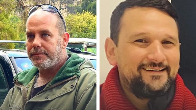 מימין: רס"ן דן מאורי ורס"ב עמרי לוטן