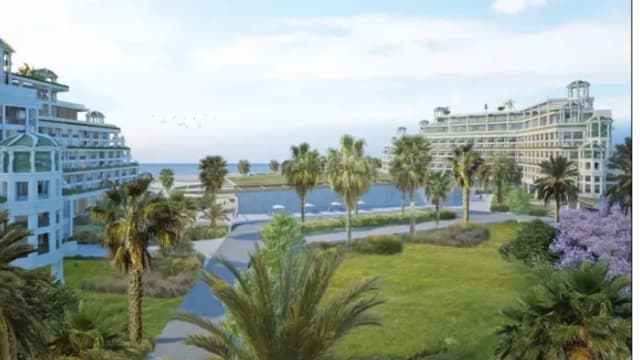 הדמיית מתחם המלונות