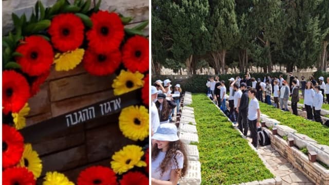 אירוע זכרון לחברי ההגנה בבית העלמין הצבאי