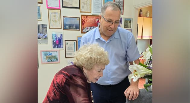 יקירת העיר מרים הראל ואלי דוקורסקי