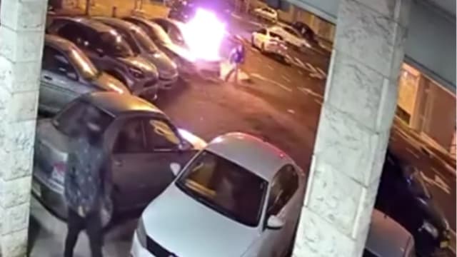 הצתת הרכב בחיפה
