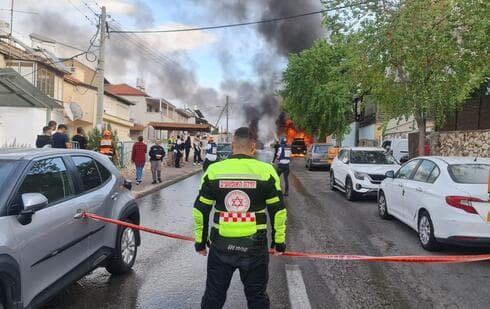   זירת הנפילה בקרית אתא