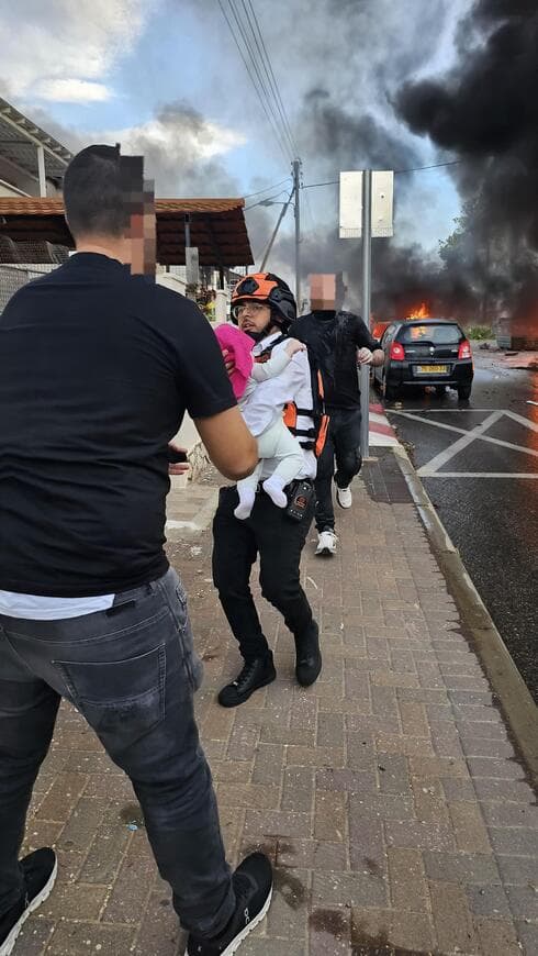   זירת הנפילה בקרית אתא