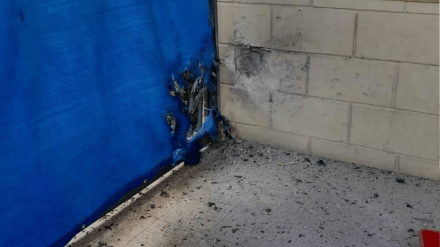 פגיעת הכטב"מ בנשר