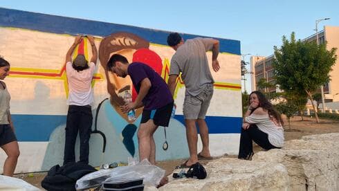 חניכי המכינה בבית החולים ברזילי באשקלון