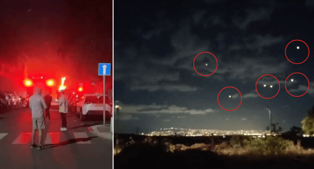  כבאים שנמצאים בזירת נפילה במרכז הכרמל דיווחו על רכב בוער
