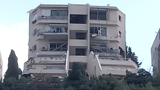 פגיעות ישירות בחיפה