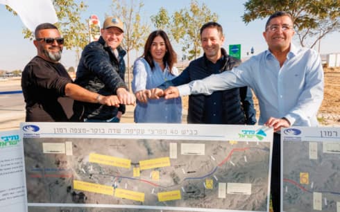 הנחת אבן הפינה לשידרוג כביש 40
