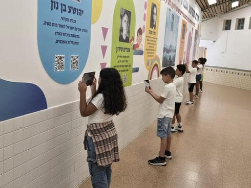 תלמידי בית ספר "בן גוריון" ברחובות בפעילות
