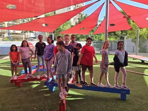 תלמידי בית ספר "בן גוריון" ברחובות בפעילות
