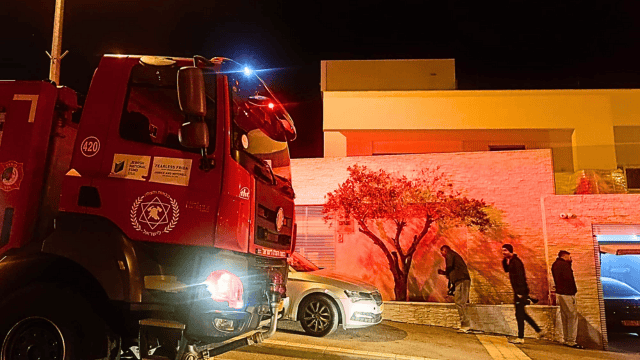 שריפה בשכונת דניה חיפה