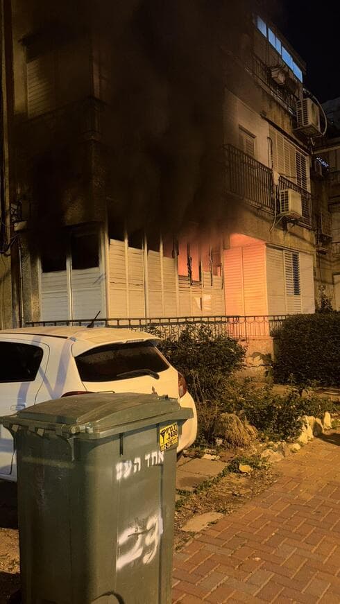 זירת השריפה