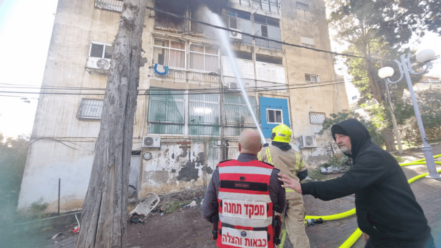 שריפה רחוב ירדן חיפה