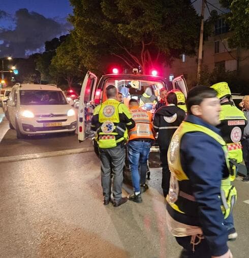 זירת התאונה (צילום: דוברות הצלה פתח תקוה) זירת התאונה