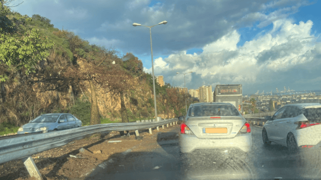 תאונה בכביש דורי חיפה 2024