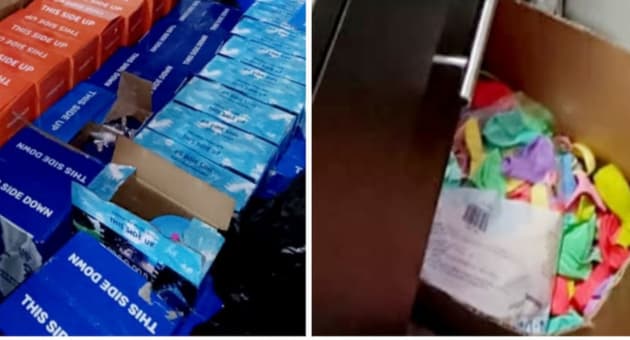 נתפסו אלפי בקבוקי גז קצפות