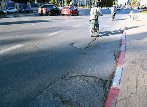 כביש ממתין לשדרוג בבאר שבע