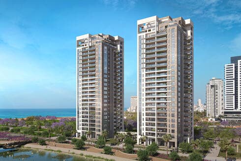 המגדלים של צרפתי בפרויקט sea&park בבת ים