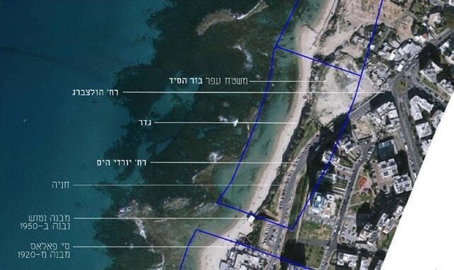 השטח שעליו מתוכנן לקום המלון לפי תוכנית המתאר העירונית
