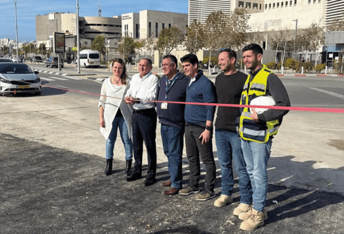 חניכת מגרש החנייה החדש