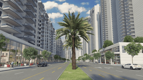 רחוב המעפילים אחרי הפרויקט (הדמייה: רפי דיין) רחוב המעפילים אחרי הפרויקט