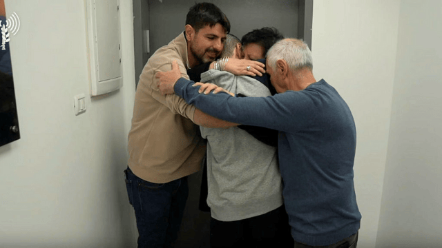 אור לוי במפגש עם משפחתו