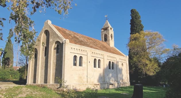 מבנה הכנסייה הטמפלרית באלוני אבא אחרי השימור