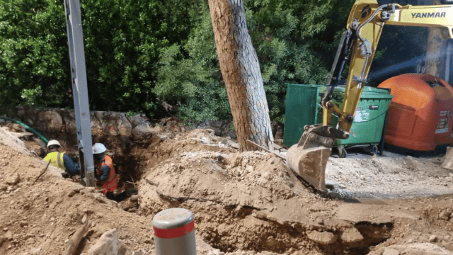 העבודות בשדרות הצבי חיפה 19.2.25 (צלם לא ידוע פרסום לפי סעיף 27א) העבודות בשדרות הצבי חיפה 19.2.25