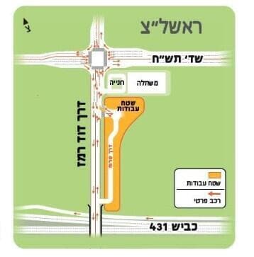 עבודות המטרו בראשון לציון (צילום: נת"ע) עבודות המטרו בראשון לציון