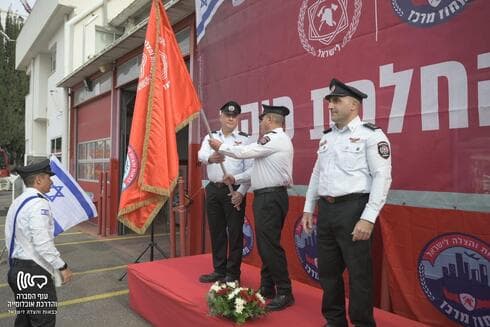  טקס החלפת פיקוד בתחנת כבאות והצלה רחובות