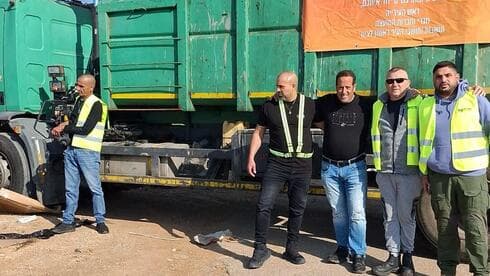 המשאיות של ראשון לציון הגיעו לקרית שמונה