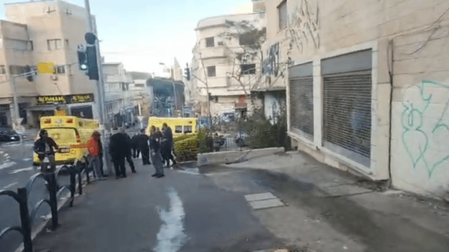שריפה חיפה נורדאו 23.3 (צילום: מד"א) שריפה חיפה נורדאו 23.3