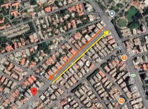 עבודות תשתית בדרך יבנה ברחובות
