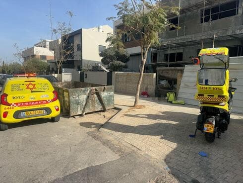 מזירת התאונה בראשון לציון מזירת התאונה בראשון לציון