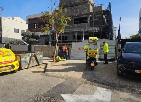 מזירת התאונה בראשון לציון (צילום: דוברות איחוד הצלה) מזירת התאונה בראשון לציון