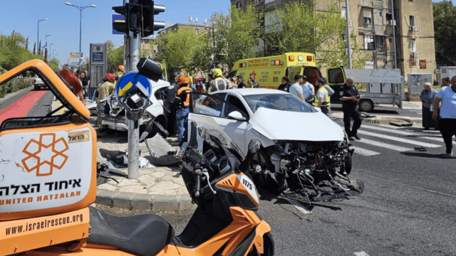 תאונת דרכים רחוב הים התיכון חיפה