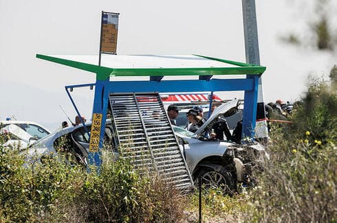 זירת הפיגוע בסמוך לצומת התשבי