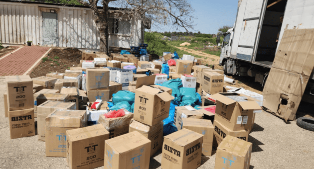 חבילות הסיגריות החשודות כמזויפות שנתפסו