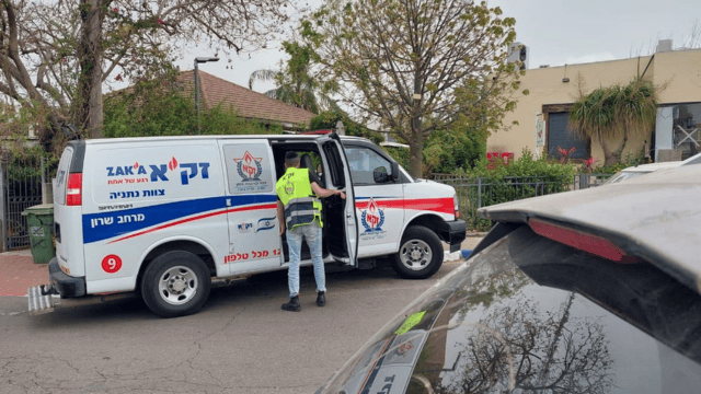 זירת האירוע באבן יהודה זירת האירוע באבן יהודה