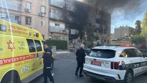 זירת הפיצוץ בפתח תקוה