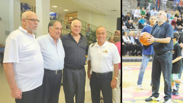 חיים בוכבינדר (משמאל)