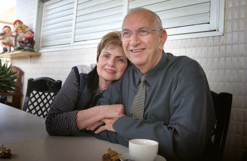 מאיר ניצן ז"ל עם רעייתו נעמי 