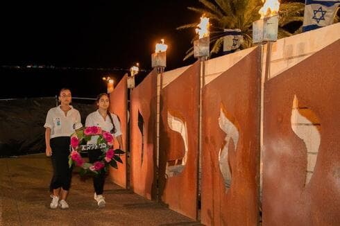 יום הזיכרון בנתניה (צילום: רן אליהו) יום הזיכרון בנתניה